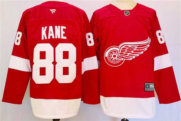 Men%27s Detroit Red Wings #88 Patrick Kane Red 2024-25 Stitched Jersey